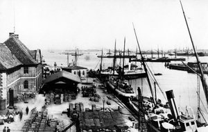ميناء كوبنهاغن ، c.1880 بواسطة المصور الدنماركي