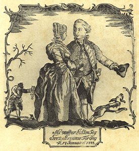 Luck Turns For You, Count Struensee! 1772 (woodcut) بواسطة المدرسة الدنماركية