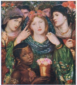 المحبوب، رسم توضيحي من مجلتي (آرثر مي)، حوالي 1920-30 (ليثو ملون) بواسطة دانتي جابرييل (بعد) روسيتي
