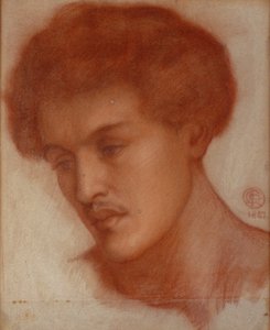 أغسطس هاول ، 1867 (طباشير أحمر على ورق)