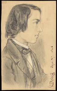 صورة ويليام مايكل روسيتي ، 1846 بواسطة دانتي جابرييل تشارلز روسيتي