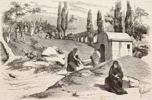 في المعسكر الشائن ، روما فاينكو للكاتب ألكسندر بارودي ، الفصل الخامس ، نقش دانتي بولوتشي من اسكتشات زاندومينيكو من L