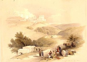 أطلال كنيسة القديس يوحنا سبسطى بواسطة ديفيد (بعد) روبرتس