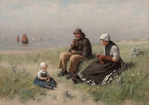 على الرمال في Scheveningen
