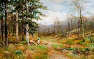 في The Long Mynd ، تشيرش ستريتون ، 1907. بواسطة ديفيد بيتس