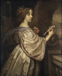 لا رين كريستين دي سويدي - صورة للملكة كريستينا ملكة السويد (1626-1689) ، بقلم بيك ، ديفيد (1621-1656). زيت على قماش