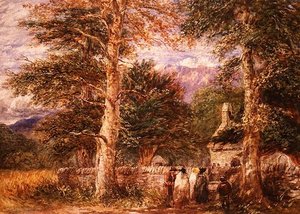 كنيسة Bettws-y-Coed ، شمال ويلز بواسطة ديفيد كوكس