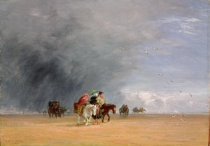 عبور الرمال ، 1848 بواسطة ديفيد كوكس