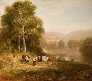 بولتون أبي ، 1844. بواسطة ديفيد كوكس الأكبر