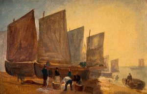 قوارب الصيد ، هاستينغز ، 1813. بواسطة ديفيد كوكس الأكبر