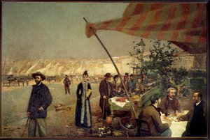 في بريجايلون في مرسيليا عام 1890 لوحة لديفيد ديليبيان (1866-1932)