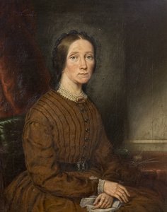 زوجة الرسام هارييت (1809-1868) ، حوالي 1868 (زيت على قماش)