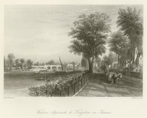 النهج الغربي ل Kingston-on-Thames
