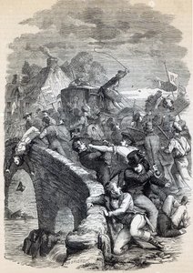 الشغب الانتخابي في هاويك ، 1837 ، رسم توضيحي من "تاريخ إنجلترا المصور لكاسل" ، نُشر عام 1895