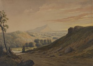 مشهد نيو إنجلاند ، c.1850 (مرحاض على ورق) بواسطة ديفيد جونسون
