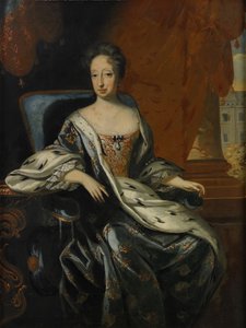 صورة لهيدفيج إليونورا من هولشتاين-جوتورب 1636-1715 ، ملكة السويد بواسطة ديفيد كرافت من