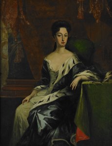 صورة للأميرة هيدفيج صوفيا من السويد ، دوقة هولشتاين جوتورب 1681-1708 ، نهاية القرن السابع عشر. بواسطة ديفيد كرافت من