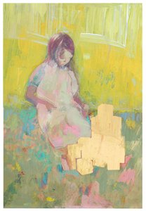 Girl and Building Blocks, 2016 بواسطة ديفيد ماكونوتشي