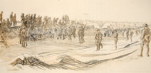 مشاهدة الأسرى الألمان، رسم توضيحي من كتاب "الجبهة الغربية"، منشورات شركة كونتري لايف المحدودة