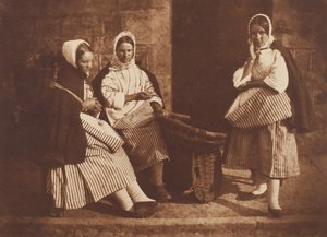السيدة لوجان وامرأتين غير معروفين ، نيوهافن ، 184347 ، طبعت ج. 1916. المؤلفون: ديفيد أوكتافيوس هيل ، روبرت آدمسون ، هيل وآدامسون. بواسطة هيل وآدامسون