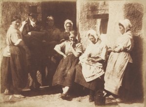 باب كوخ طيار نيوهافن ، 1845. المؤلفون: ديفيد أوكتافيوس هيل ، روبرت أدامسون.