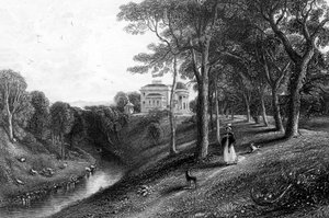 Coilsfield ، نقشها J.Giles ، رسم توضيحي من "أرض الحروق" لجون ويلسون ، نُشر عام 1840