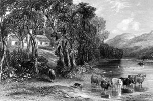 إليزلاند ، رسم توضيحي من "أرض الحروق" لجون ويلسون ، نُشر عام 1840