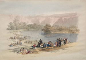 بنوك الأردن ، 1839. بواسطة ديفيد روبرتس