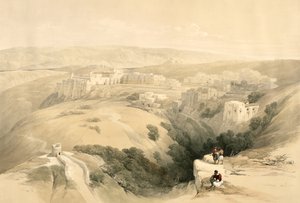 بيت لحم ، 6 أبريل 1839 ، اللوحة 85 من المجلد الثاني من "الأرض المقدسة" ، نقشت بواسطة حانة لويس هاغي (1806-85). 1843 بواسطة ديفيد روبرتس