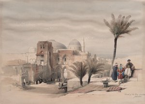 كنيسة القيامة ، القدس ، 1839. بواسطة ديفيد روبرتس