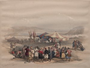 معسكر الحجاج ، أريحا ، 1839. بواسطة ديفيد روبرتس