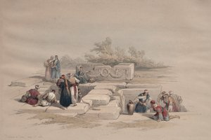نافورة في قانا ، 1839. بواسطة ديفيد روبرتس