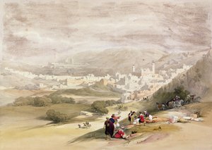 الخليل ، 18 مارس 1839 من المجلد الثاني "للأرض المقدسة" ؛ محفورة من قبل Louis Haghe (1806-85) المنشورة في لندن ، 1842 المنشورة في لندن ، 1842 بواسطة ديفيد روبرتس