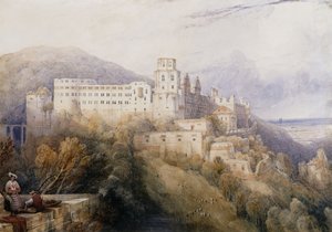 هايدلبرج ، قصر ناخبي بالاتينات ، 1832 بواسطة ديفيد روبرتس
