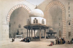 داخل مسجد السلطان الغوري ، القاهرة ، مصر ، القرن التاسع عشر بواسطة ديفيد روبرتس
