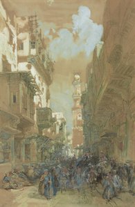 مسجد الموريستان ، القاهرة ، مصر ، 1838 بواسطة ديفيد روبرتس