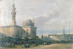 مسجد السلطان حسن من ميدان الرميلة الكبير ، القاهرة ، من مصر والنوبة ، المجلد 3