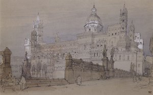 كاتدرائية باليرمو ، 1854 بواسطة ديفيد روبرتس