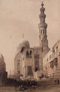مقبرة السلطان قايت باي بالمقبرة الشرقية أو مقابر الخلفاء بالقاهرة بواسطة ديفيد روبرتس