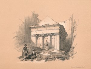 قبر زكريا ، 1855 بواسطة ديفيد روبرتس