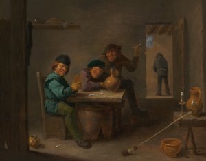 الفلاحون في الحانة ، ج. 1633.