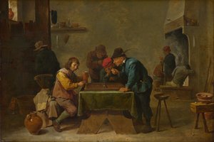 لاعبي الطاولة ، ج. 1645 بواسطة ديفيد تينيرز الأصغر