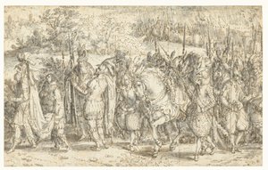 لقاء كوينتوس فابيوس ماكسيموس مع ابنه سيرا على الأقدام يذهب Quintus Fabius Maximus Cunctator لمقابلة ابنه سيرًا على الأقدام