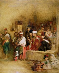 رسول تارتار يسرد أخبار انتصار القديس جان داكري ، 1840 بواسطة ديفيد ويلكي