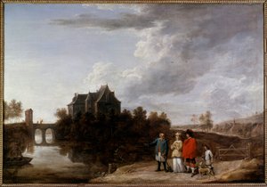 Le chateau de Teniers a Perck Painting by David Teniers II le jeune (1610-1690) 17th century بواسطة ديفيد تينيرز الأصغر