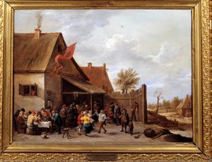 اللوحة العادلة لديفيد تينيرز الثاني الشاب (1610-1690) القرن السابع عشر. 0،43x0،58 م مونبلييه ، متحف فابر بواسطة ديفيد تينيرز الأصغر