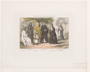 أزياء رجال الدين في القرن الثاني عشر رجال الدين من القرن الثاني عشر (العنوان على وجوه) بواسطة إمريك وبينجر