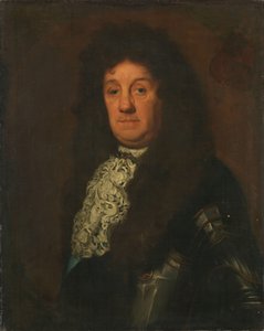 صورة لكورنيليس ترومب (1629-91) ، نائب أميرال هولندا وغرب فريزلاند بواسطة ديفيد فان دير بلاس