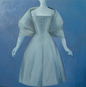 فستان فضي، 2004 (زيت على قماش)