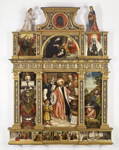 Polyptych of Sant Ivo ، حوالي 1520 (تمبرا على اللوحة ، إطار عتيق)